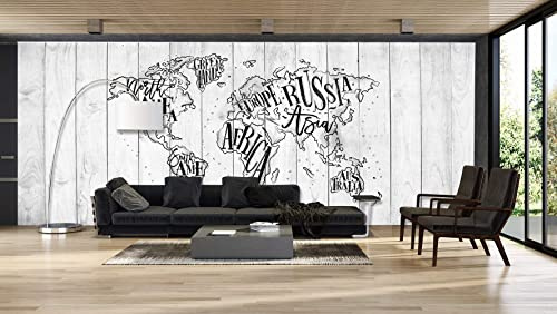 Oedim Fotomural Vinilo para Pared Mapa Mundi| 200 x 150 cm | Salones
