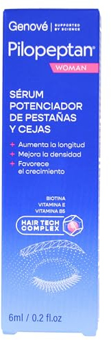 Pilopeptan Woman Sérum Potenciador de Pestañas y Cejas | Activa el crecimiento, Aumentando Longitud y Densidad | Hipoalergénico | 6 ml
