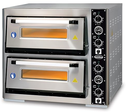 Four à Pizza Electrique avec Eclairage 2 x 4 Pizzas Ø 30 cm - Combisteel
