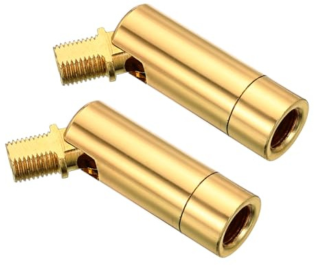 PATIKIL 90/350 Gradi Inclinato Soffitto Luce Adattatore, 2pz M10 Filetto Lampadari Soffitto Pendente Illuminazione Adattatore per Angolo o Irregolare Soffitto, Champagne Oro