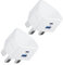 USB C Plug 20W, 2-Pack Apple iPhone Fast Charger Plug UK for iPhone Apple 16e/16/16 Pro Max/16 Pro/16 Plus/15/14/13/12/11/iPad,USB Type C Plug Fast Charging Adapter USBC Wall Socket for i Phone