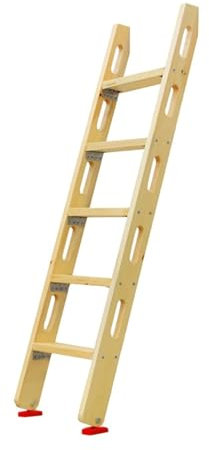 BZJPRFC Etagenbettleiter, Hochbettleiter/Schrägleiter Aus Holz Mit 5 Breiten Stufen for Den Schlafsaal Im Hochbett