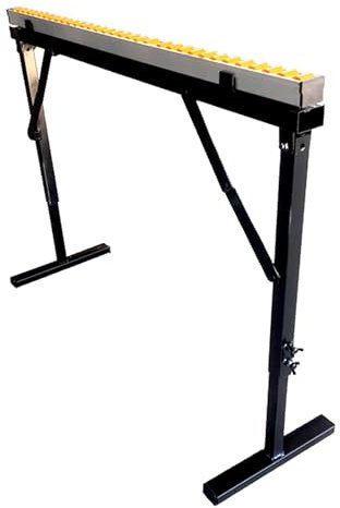 ASQUAR Tischler-Stützständer, klappbare Werkbank, Werkbank, Sägebock, klappbare Werkbank, Sägebank, multifunktionale Unterstützung auf Rollen, verstellbarer Ständer