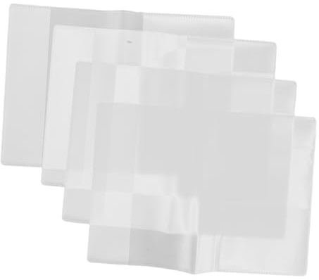 POPETPOP 5 Stück Passinhaber Passhülle klar Parkpasshalter kleines Kreditkartenetui Kreditkartenschutzhülle Führerscheininhaber Fotohalter für Geldbörse PVC Transparent