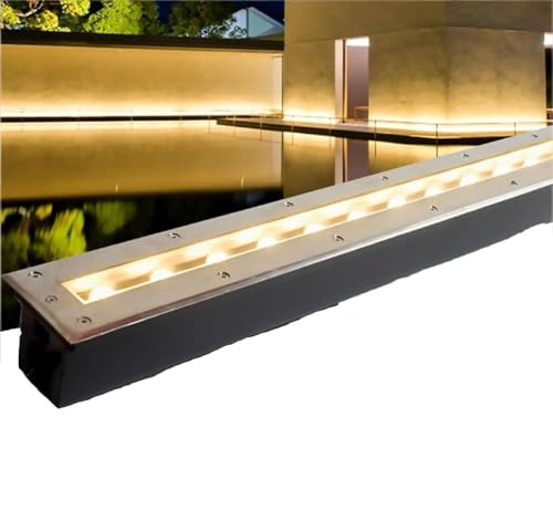 GUODDM Luces LED De Paisaje Para Suelo, Lámpara Empotrada Para Exteriores, Luz De Suelo Para Jardín De Bajo Voltaje CA 85-265 V, Foco Rectangular Impermeable IP65(Green,6w)