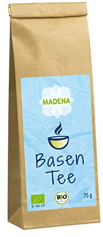 MADENA BasenCitrate Pur Basentee, basischer Kräutertee, 100% Bio lose Kräuter 75g für Basenfasten Entschlacken