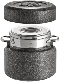 Schulte-Ufer Romana i Thermotopf, Thermobox, Topf, Schmortopf, Gartopf, Edelstahl 18/10, 18 cm Durchmesser, Silber