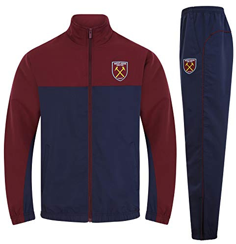 West Ham United FC Official Gift Mens Jacket & Pants Tracksuit Set Medium