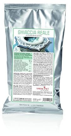 Saracino Ghiaccia Reale Preparato Per Decorazioni Senza Glutine Da 0,5 Kg Made In Italy
