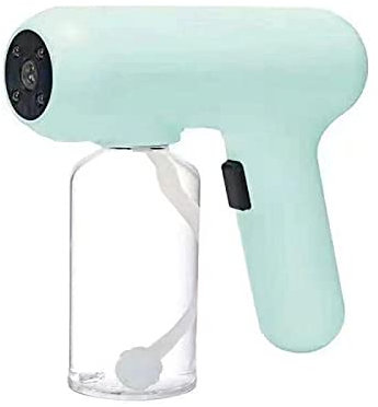 PENNY73 Pulverizador Desinfectante Inalámbrico Eléctrico de 300 Ml de Mano Nano Atomizador Recargable Portátil Atomizador Doméstico Pistola de Vapor,Green