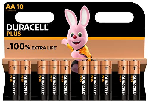 Duracell Lot de 10 Piles alcalines AA 1,5 V LR6 MN1500 163553
