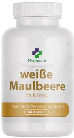 Weißer Maulbeerextrakt 500 mg 60 Kapseln Zuckerstoffwechsel