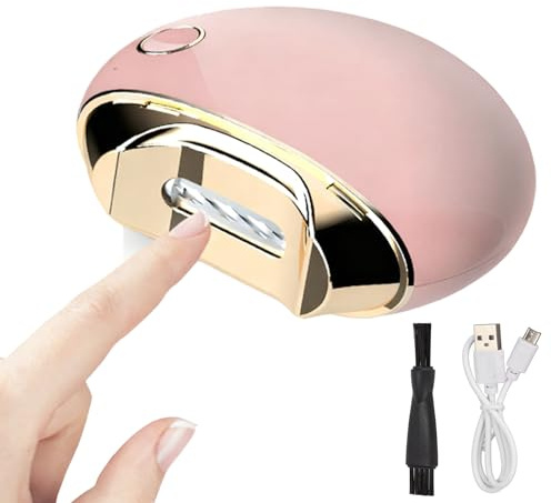 Coupe-ongles électrique, Commutateur à 2 vitesses Ciseaux à Ongles, Lime à Ongles électrique, une tête rotative à 360 degrés, Outil de Manucure électrique pour Bébés Seniors et Adultes(Rose)