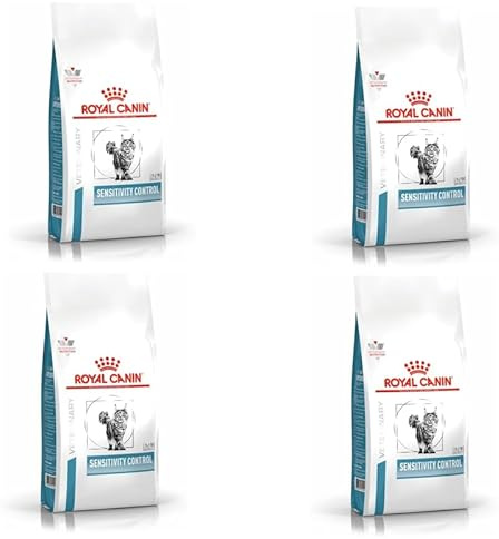 Veterinary Sensitivity Control | Trockenfutter für Katzen | 4 x 400 g | Royal Canin | Diät-Alleinfuttermittel | Zur Minderung von Ausgangserzeugnis- und Nährstoffintoleranzerscheinungen | 4er Pack