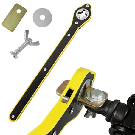 Suvnie Car Jack Ratchet Wrench, 360° Swivel Labor-Saving Scissor Jack Wrench, Jack Lift Speed Handle Tool with Forward and Reversal Knob, Universal Car Accessories