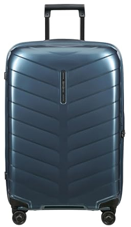 Samsonite Attrix - Spinner M, Valise, 69 cm, 73 L, Bleu (Bleu en Acier)