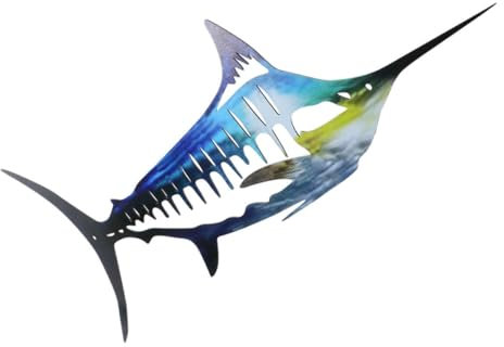 CANIGHT Ocean Creature Fisch Wanddekoration Hängendes Ornament Für Garten Veranda Und Badezimmer Rustikales Design Mit Lebendigen Farben Und Einzigartiger Ästhetik