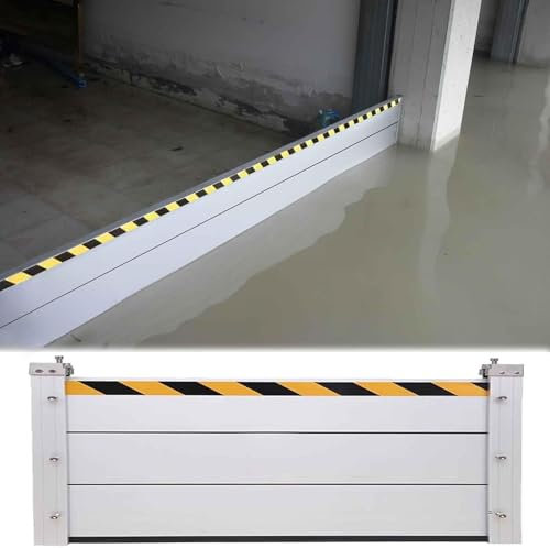 KEHSF Barrière de Protection Contre Les inondations pour Porte de Garage/Maison/Portes, 2 pi/3 pi/4 pi/5 pi/6 pi de Haut, système de prévention des inondations Robuste, Facile à Installer et à dém