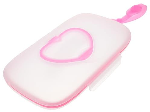 BESPORTBLE Feuchttücherbox Etui für Hängende Babys Wiederverwendbar Feuchttücher Feuchtigkeitsdicht aus Pp Tragbar Rosa und Kinderbett und Kinderwagen