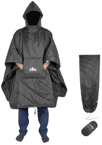iClimb 3M Thinsulate Isolierung, warme Campingdecke, tragbarer Poncho, ultraleicht, kompakt