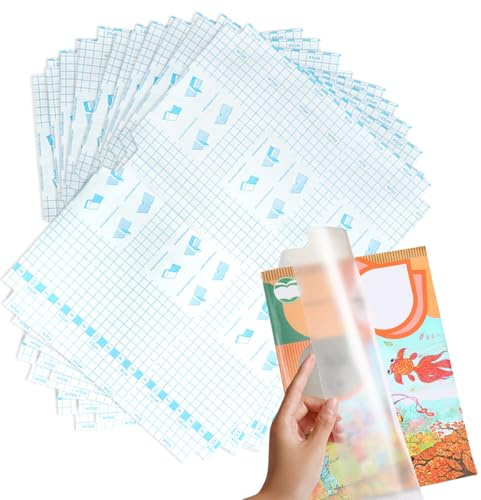 10 Piezas A4 Cubierta Libro Transparente,Forro Libros Adhesivo,Forros Libros Autoadhesivo Transparentes,Adecuado Para Libros De Texto,Revistas,Resistente a Los Arañazos y no Cortante