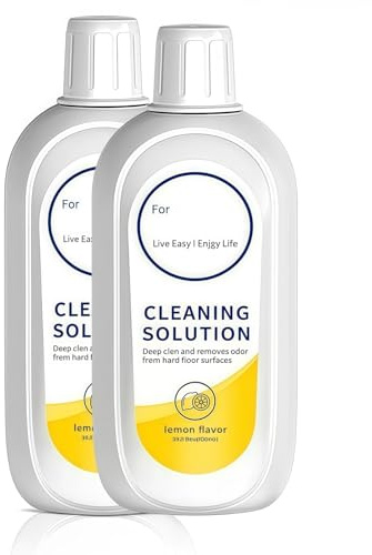 Nettoyeur de plancher 500mL. Compatible avec Tineco FLOOR ONE S5 S3 IFLOOR3 IFLOOR2 Série IFLOOR. Liquide de nettoyage de machine de nettoyage de plancher parfumé de citron frais naturel(500ml 2pc)