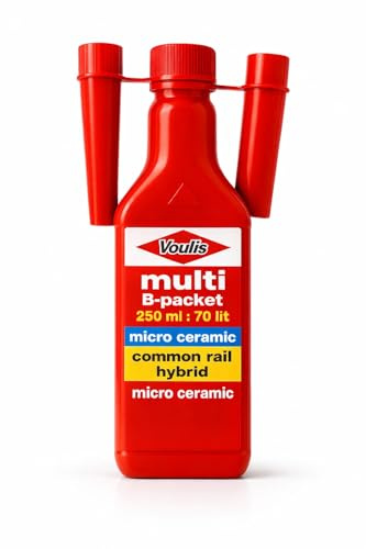 Voulis Multi B Limpia Inyectores Gasolina Aditivo Gasolina para Sistema Common Rail Híbrido Envase 250 mL Micro Cerámica Limpiador Inyectores Gasolina Profesional