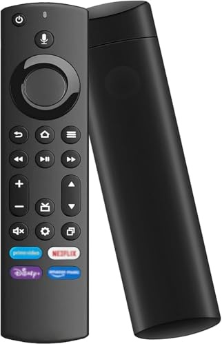 Ersatzfernbedienung für F-i-e TV Stick (2 Gen, 3 Gen, 4K, Lite) für Smart TV Cube (2 Gen, 3 Gen), Insignia/Toshiba TV mit Vier Schnelltasten und Sprachfunktion