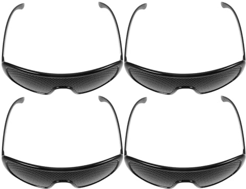 OSALADI 4 Stück pack Rasterbrille aus Kunststoff für Augentraining mit Vollrahmenschutz und Tragbarem Design Geeignet für Täglichen Gebrauch und Indoor Szenarien