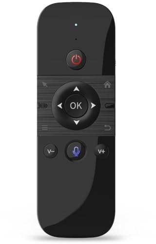 Aundhegrtt Souris Vocale sans 2 en 1 Mini Clavier Bluetooth 2.4G Télécommande Rechargeable Apprentissage IR pour Boîte TV Intelligente
