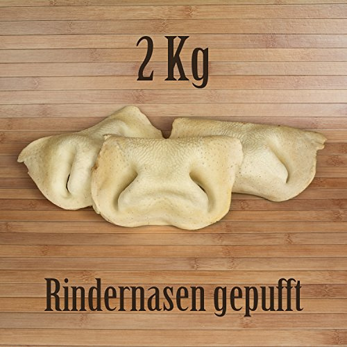 2 Kg Rindernasen gepufft mit Honig Honignasen - wie Schweinenasen Kausnack Kauartikel