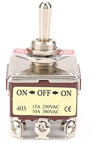 4PDT Interruttore a levetta a 3 posizioni 12 Pin ON/OFF/ON Mini interruttore a levetta per terminale 15A/250VAC 10A/380VAC per controllo industriale