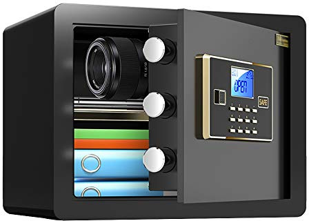 ZXQZ Cajas Fuertes, Antirrobo Seguridad contra Incendios y Resistente Al Agua Caja Fuerte Combinada Digital con Pernos de Bloqueo Pantalla LCD 30x30x38cm Gabinete Seguro (Color : Style3)