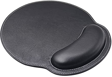 eyscar Ergonomisches Mauspad mit Handgelenkauflage,Mauspad mit Handauflage,Gaming Mauspad,Anti- Sehnenscheidenprobleme für Computer und Laptop (Black)