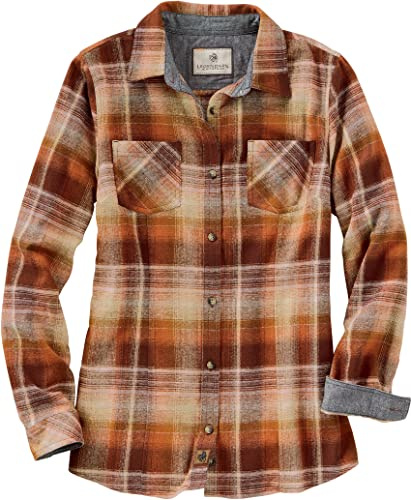 Legendary Whitetails Womens Flannel Long Sleeve 100% Cotton Button Up Shirt