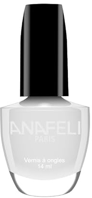 Vernis à Ongles ANAFELI - Blanc n° 52 - Pinceau large pour une application facile