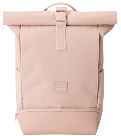 Johnny Urban Rucksack Damen Rosa - Allen Medium - Rolltop Mit Laptopfach für Uni Fahrrad Business - 15L - Wasserabweisend