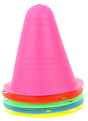 TOYANDONA Fußball-Trainingshütchen Stücke Fu?Ball Trainingskegel Markierungshütchen Training Pylonen Markierungsscheiben Warnkegel Markierungskegel Verkehrskegel für Fitness Fußballkegel