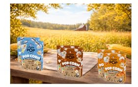 popcorn à micro ondes - grain de maïs à éclater - Grain Pop - lot découverte sucré 6 étuis (2 vanille -2 caramel- 2 cacao) saveur Vanille, Caramel et cacao