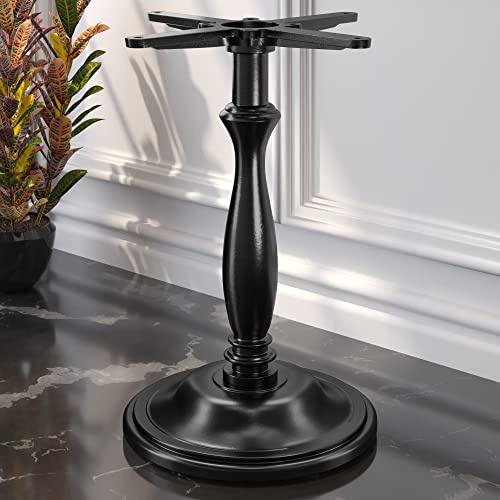 GGMMÖBEL Duke | Gusseisen Tischgestell | Schwarz | Fuß: Ø 40 cm | Säule: 17,5 x 73,5 cm | Tischgestell Outdoor