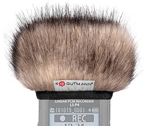 Gutmann Mikrofon Windschutz Fell für Olympus LS-P5 CAT Handgefertigt in Deutschland