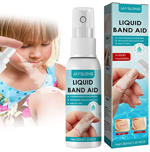 Liquid Bandage Spray, Liquid Skin Bandage Bandaids, Waterproof Liquid Bandage Liquid Bandage, Breathable Antibacteria_l Spray Wound Patch, for Cracked Aid Quick Dry Wounds Care
