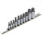 DAKCOS Douille xzn 10 pièces Jeu de douilles à denture multiple 12 pans 1/4, 3/8, 1/2, M4 M5 M6 M8 M9 M10 M12 M14 M16 M18, douilles en CR-V, embout en S2