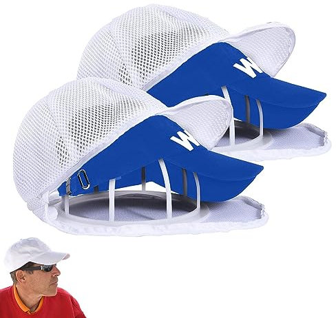 Tioheam Cap Washer Für Baseballmützen, 2 Stück Cap Waschmaschinen Form, Cap Washer Mit Mesh-Wäschebeutel, Hut-Unterlegscheibe, Multifunktionaler Kappen Waschgestell