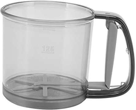 Mehlsieb, Handheld Semi Automatisch Feinmaschige Backsiebe Einhand Kurbel Siebmaschine Mehlsieb Tasse Backen Mehlsieb Küche Kochen Gebäck Werkzeuge