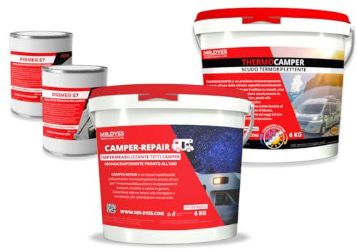 MR.DYES KIT CAMPER-REPAIR - KIT IMPERMEABILIZZANTE PER CAMPER PRONTO ALL'USO. (BASIC)
