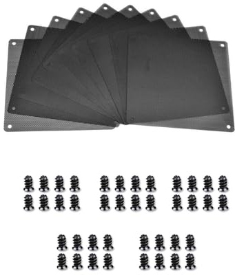 DBOO 120 x 120mm Dust Filter for PC Computer Cooler With 40 Screws - Fan Dust Mesh Filter Dustproof PVC Cover Grills