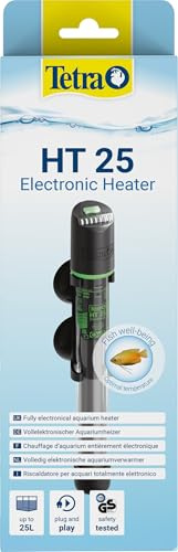 Tetra HT 25 Heizer für 10-25 L Aquarien - leistungsstarker Aquarienheizer zur Abdeckung unterschiedlicher Leistungsstufen mit Temperatureinstellknopf | Leistungsstarker Aquarienheizer | zur Abdeckung unterschiedlicher Leistungsstufen | mit Temperatureinstellknopf