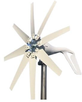 para generación de energía de emergencia Turbina aerogeneradora Horizontal de 800W, 1kW, 12V, 24V, conjunto completo, molino de viento, controlador de carga MPPT, Generador pequeño(8 Blades,WITH MPPT