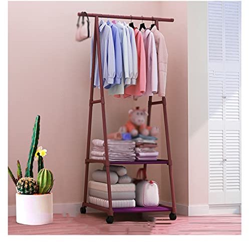 CCKUHN Vertikale Garderobe, Garderobenständer, Kleiner Kleiderbügel für den Haushalt, für den Boden im Schlafzimmer, kleine Garderobe, Wohnzimmer, Flaschenzug, multifunktionaler Kleiderst